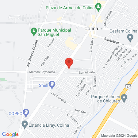 Marcela Barra Aguirre Servicios map