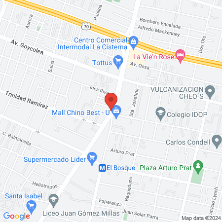 Centro Estética Peluqueria Depilación Masajes La Cisterna CINDERELLA map