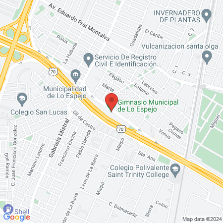 Municipal Gymnasium Lo Espejo map