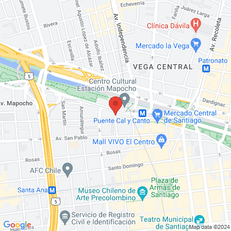 DMOOV Estación Mapocho map