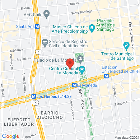 Isapre Fundación Trabajadores BECH map