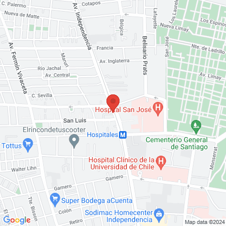 Cenin Centros Médicos map