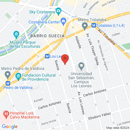 Fundación Diabetes Juvenil de Chile (FDJ) map