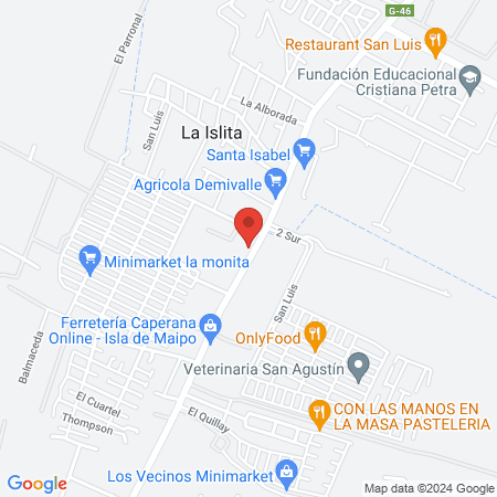 Barberia y peluqueria la islita map