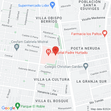 Urgencia Adulto Padre Hurtado map