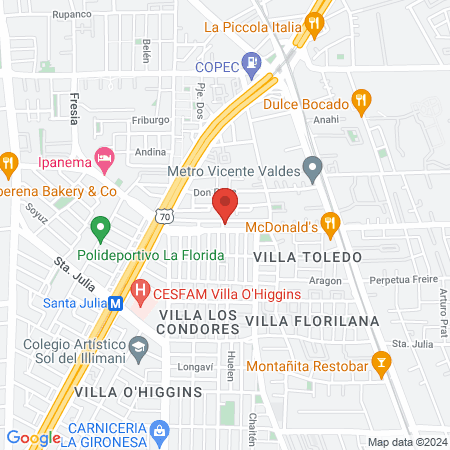 Barbería Wiltheson map