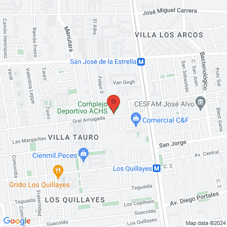 Complejo Deportivo ACHS map