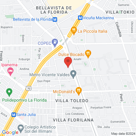 Centro Médico y Dental RedSalud La Florida map