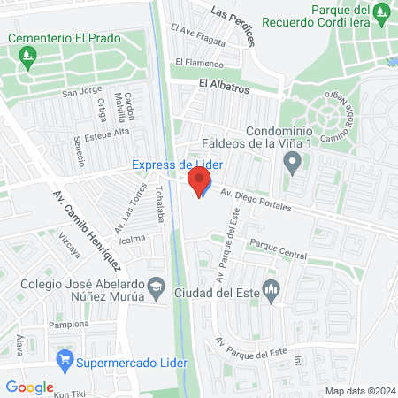 Clínica Vitales map