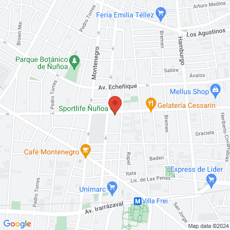 Sportlife Ñuñoa map