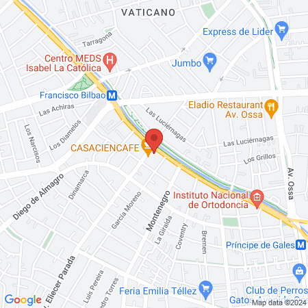 Bikram Yoga Chile map