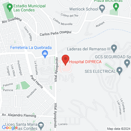 Hospital Dipreca map
