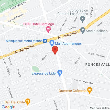 IntegraMédica Manquehue map