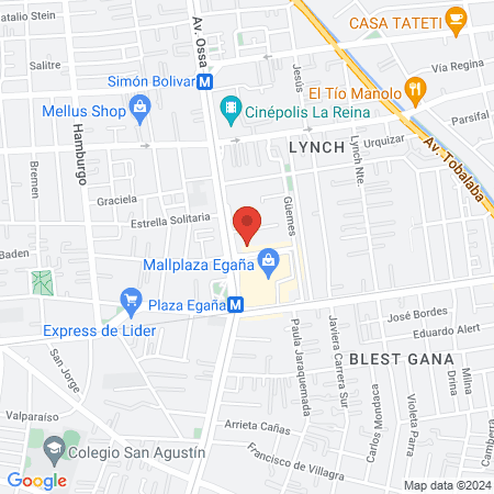 Centro Médico - Clínica Alemana map