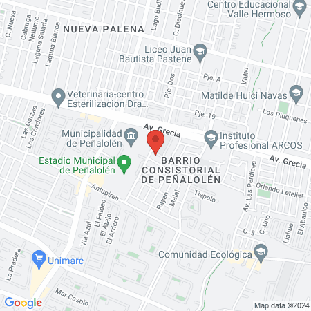 Clínica Veterinaria Antupirén map