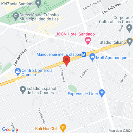 Clínica Manquehue map