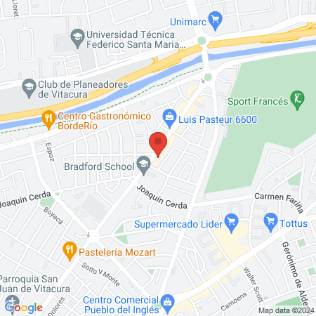 FEDORA Lash Vitacura map