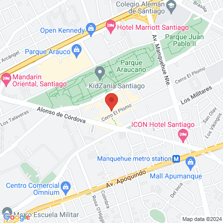 Gimnasio Energy Nueva Las Condes map