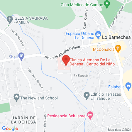Clínica Alemana De La Dehesa - Centro del Niño map
