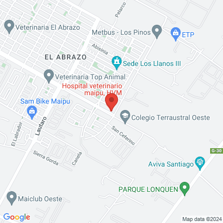 Hospital veterinario maipu, HVM map