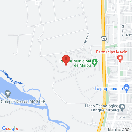 Complejo Deportivo Interior Parque Municipal De Maipu map