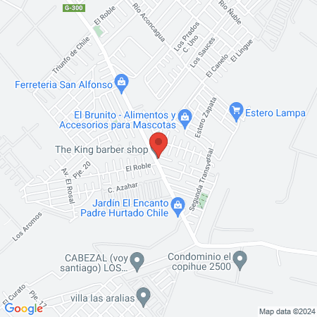 The King barber shop map