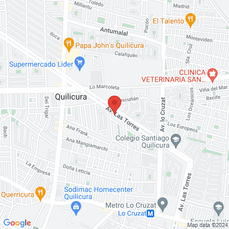 av las torres 621 quilicura map