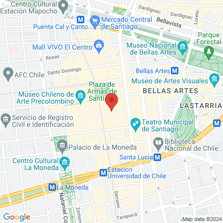 Depilación Santiago centro unisex full Brasilian Hauddy map