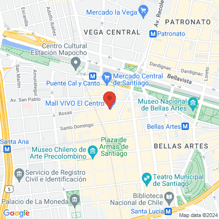 Sanasalud Vivo centro map