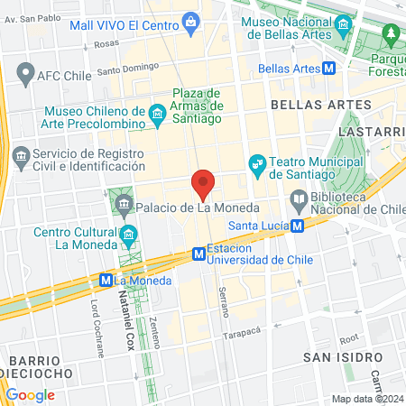 Redental Santiago Centro - Moneda map
