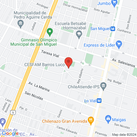 CESFAM Barros Luco map