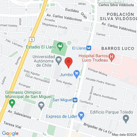 Peluquería orgánica Denisse Vidal map