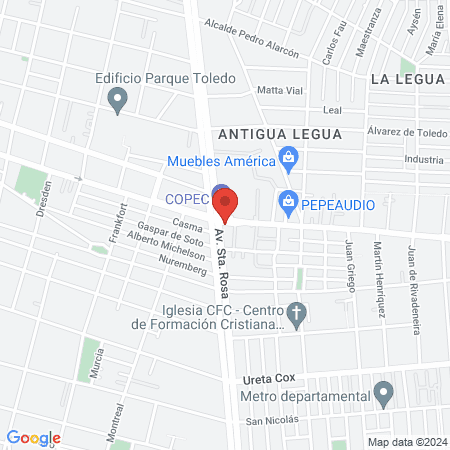 Clínica nuevasalesianos map