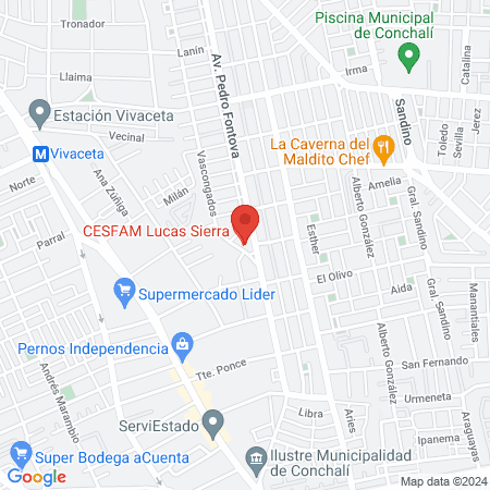 CESFAM Lucas Sierra map