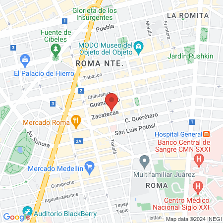 Therafis "Fisioterapia Integral" map