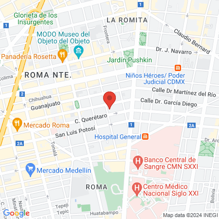 Kinesana - Rehabilitación Física y Estética map
