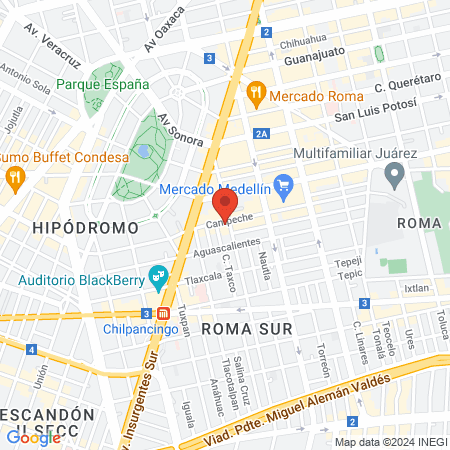 León de Navajas Roma map