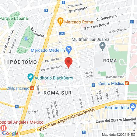 Calvario Becerra Nora Eugenia map