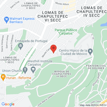 BodyBrite Lomas de Chapultepec map