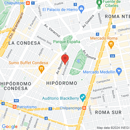 Wax Revolution Condesa Ámsterdam map