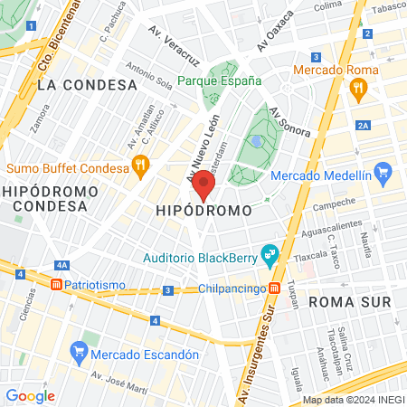 2 Body Condesa map