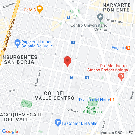 Grupo Torre Médica Hospital Del Valle map