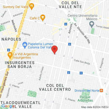 Clínica Dr Casaubon Del Valle map