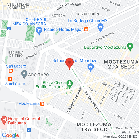 Modulo Deportivo DDF map