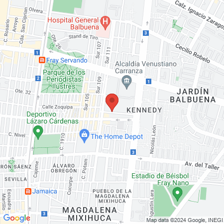 Clinica Pie Diabetico map