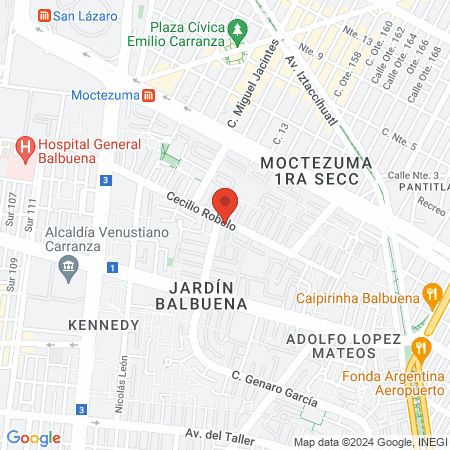 Hospital Veterinario Balbuena map