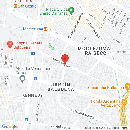 Corporativo Jardín map