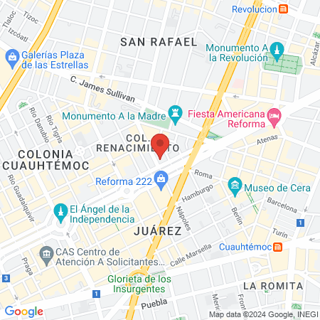 La Logia Barberías & Tattoo Reforma map