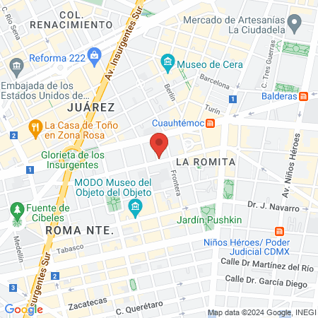 The Strand Barbers map