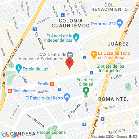 HOSPITAL VETERINARIO DE ESPECIALIDADES LONDRES map